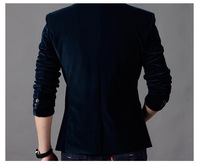 Costume Homme Côtelé Printemps-Automne, Coupe Ajustée, Simple Boutonnage, Style Business Décontracté