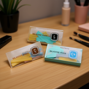 แผ่นซิลิโคนและแท่งสำหรับยกขนตา ใช้สำหรับแต่งหน้าแบบมืออาชีพ รุ่น C Curl L Curl C Plus - Product Image 3