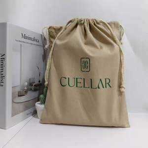 ถุงผ้าแคนวาสใส่สบู่ของขวัญ พิมพ์โลโก้ตามสั่ง เป็นมิตรกับสิ่งแวดล้อม ขายส่งเพื่อการส่งเสริมการขาย - Product Image 2