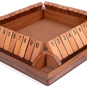 <span class=keywords><strong>Jeu</strong></span> de dés classique et populaire Shut <span class=keywords><strong>the</strong></span> Box à 4 faces et 10 chiffres, pour 2 à 4 joueurs, interactif parent-enfant, jeux de famille - Product Image 3