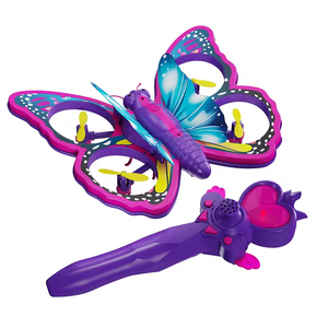 Yeni ucuz hobi oyuncak Drone V40 dublör yuvarlanan Drone yerçekimi sensörü kontrol 150m sevimli kelebek şekli kızlar hediye Rc uçak - Product Image 3