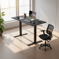Meubles de bureau modernes en gros sur mesure, table électrique à double moteur, réglable en hauteur, bureau debout, cadre de bureau