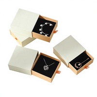 Boîte de rangement pour bijoux en matériaux recyclés écologiques, tiroir avec doublure en éponge, personnalisable par estampage à chaud pour boucles d'oreilles, bagues, bracelets