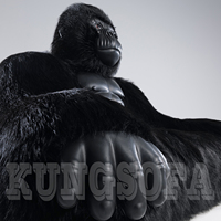 Canapé gonflable pliable de 3m, canapé-lit King Kong Gorilla, confortable, salon pour famille et bureau