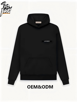 Sudaderas con Capucha Personalizadas ICON de Doble Línea para Hombre, Algodón Sólido, Venta al por Mayor OEM, Ropa Urbana 2026