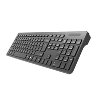 Sunrose K9892 Nouveau clavier de jeu USB 104 sans fil 2.4Ghz 2.0 touches avec Plug and Play Win-Lock Anti-Ghosting pour PC