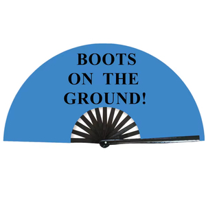 Abanicos de Mano de Bambú y Plástico de Poliéster de Color Liso con Impresión de LOGO Personalizado, Novedad 2025, para Baile Line Dance y Botas en el Suelo - Product Image 3