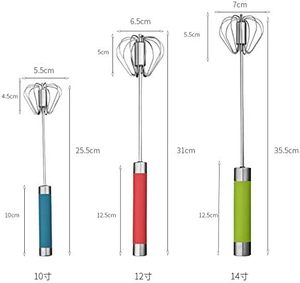 2 in 1 Manual Semi-Automatic Stainless Steel <b>Egg</b> Whisk <b>Egg</b> Beater - Product Image 3