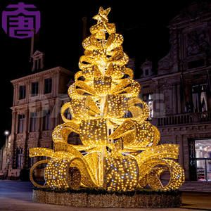 Decoraciones Festivas para Interiores y Exteriores, Iluminación Decorativa, Luces LED 3D con Motivo de Árbol de Navidad, Impermeables IP65 - Product Image 2
