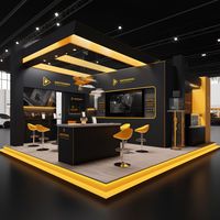 Stand d'exposition moderne MEGA, assemblage modulaire pour boutique éphémère, centre commercial, événement