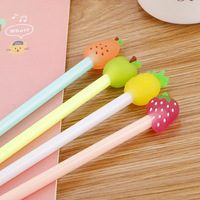 Stylos gel créatifs en forme de fruits, mignons et frais, fournitures scolaires pour étudiants, papeterie de bureau