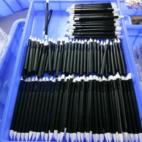 Ensemble de 3 brosses à ongles en silicone personnalisées en usine, à tête simple et double