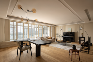 Plan d'étage de conception d'intérieur de style français Sanhai, rendu 3D Max, planification de l'espace, appartement, maison élégante, dernier concept de maison - Product Image 3