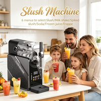 Mesin Slush Portabel Satu Wadah Dispenser Minuman Beku untuk Pedagang Makanan Pasar Malam dan Toko Katering Bergerak