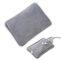 Bouteille d'eau chaude électrique rechargeable avec housse en flanelle douce