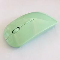 Mouse Nirkabel Optik Slim Senyap 2.4G Isi Ulang untuk Bisnis, Perjalanan, Rumah, Laptop, Desktop, Kantor