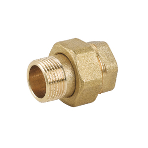 Raccordo dritto in ottone giallo da 3/4 di pollice per tubi in rame - Product Image 1