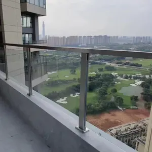 Commerciale e residenziale in acciaio inox balaustra ringhiera con vetro scala balaustra corrimano applicazione balcone