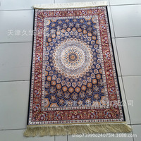 Tapis de prière musulman à motifs persans, vente directe d'usine chinoise, velours tissé or diamant, lavable, antibactérien, antidérapant