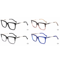 BONA Spécifications multiples Monture de lunettes en feuille unisexe Lunettes optiques en acétate de haute qualité avec nouveau design