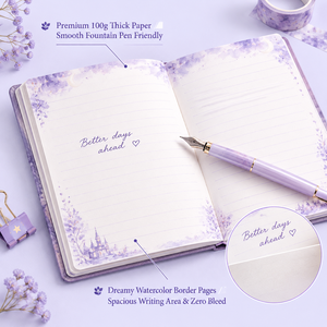 Set Regalo Quaderno Diario Fiabesco con Copertina Rigida Rosa Kawaii, Agenda e Planner, Cancelleria all'Ingrosso - Product Image 4