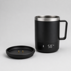 Taza Eléctrica Portátil con Cuerpo de Titanio, Alimentada por USB, Control de Temperatura Ajustable, Temperatura Constante, Mantiene el Calor - Product Image 1