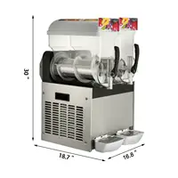 Machine à spray électrique, 110/220/240V AC, 2 réservoirs, appareil Commercial, pour boissons glacée