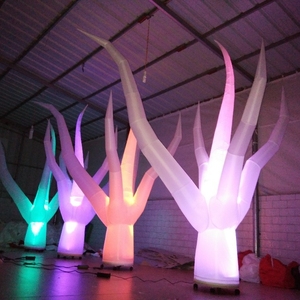 Decorazioni di scena su misura luce LED grande gonfiabile germogli di bambù colonna Blow Up illuminazione cono Tuck per la decorazione di eventi - Product Image 5