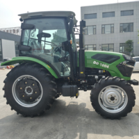 Traktor 70HP 80HP 90HP 100HP 4x4 Diesel Berkualitas Baik  Traktor Mini Roda untuk Pekerjaan Pertanian
