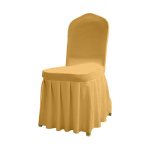 <span class=keywords><strong>Housse</strong></span> <span class=keywords><strong>de</strong></span> <span class=keywords><strong>chaise</strong></span> plissée élastique en gros pour hôtels, mariages et banquets - Product Image 5