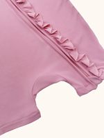 Romper Bayi Perempuan & Laki-laki 2 Pcs Bahan Rayon Bambu Elastane Lengan Pendek Motif Cetak Cuci Mesin Impor Musim Panas