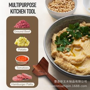 เครื่องบดเนื้อไม้สักสำหรับทำอาหาร เครื่องมือครัว - Product Image 3