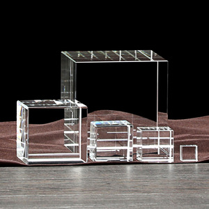 Honor of Crystal Wholesale Customized 3D Crystal <strong>Cube</strong> Blank K9 Crystal <strong>Cubes</strong> for Engraving - Product Image 1