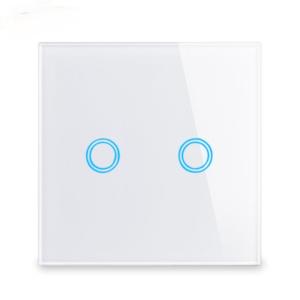 สวิตช์กระจกแบบสัมผัสสวิตช์ไฟติดผนังบ้านลวดแบบเดี่ยวไม่จำเป็นต้องใช้ตัวเก็บประจุ - Product Image 1