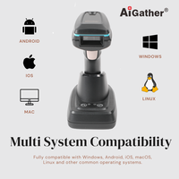 Aigather A-9622HD Nouveau Style de Batterie Amovible Android QR Code Reader 2D Handheld Wireless Barcode Scanner avec Chargeur