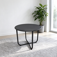Table basse en fer de style européen avec rangement, design moderne pour la maison, utilisation en extérieur dans le jardin et sur le balcon