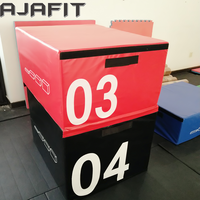 Boîte pliométrique souple 3-en-1 antidérapante et robuste pour entraînement de fitness CrossFit, boîte de saut en mousse pour exercices à domicile