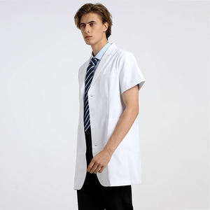 <span class=keywords><strong>Uniformes</strong></span> de Laboratorio de Ciencias Químicas de 100% algodón con estampado personalizado, bata médica blanca para mujer, bata de laboratorio para hombre - Product Image 4