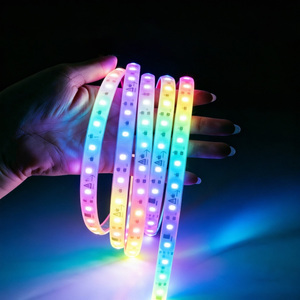 220V <b>RGB</b> LED Strip Light 5050 60 LEDs/m Running IP65 Waterproof Outdoor Flexible Strip Driver Free Smart <b>Control</b> for Garden - Product Image 1