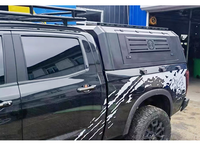 Couverture de protection en acier haute résistance pour la benne d'un pick-up, installation facile, noir carbone, compatible avec les véhicules tout-terrain 4x4 Mitsubishi