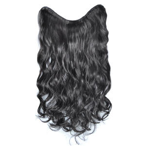 Extensión <span class=keywords><strong>de</strong></span> cabello ondulado grande Pieza <span class=keywords><strong>de</strong></span> Peluca <span class=keywords><strong>de</strong></span> una pieza para dama - Product Image 4