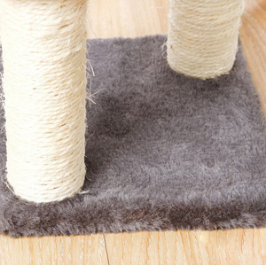 Árbol rascador moderno para gatos de sisal gris oscuro, <span class=keywords><strong>torre</strong></span> de actividades con cuerda de sisal, centro de juegos grande para gatos - Product Image 4