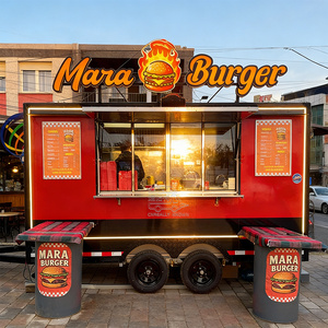 Remorque alimentaire mobile pour barbecue, cuisine extérieure entièrement équipée, chariots de vente ambulante, kiosque de restauration rapide en plein air - Product Image 3