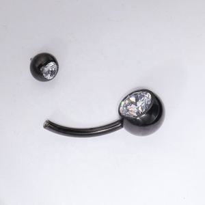Anneau de Nombril Incrusté de CZ en Titane, <span class=keywords><strong>Banane</strong></span> Incurvée, Nombril, Piercing, Vente en Gros, <span class=keywords><strong>Sac</strong></span> Opp Simple, Mode Sexy - Product Image 4