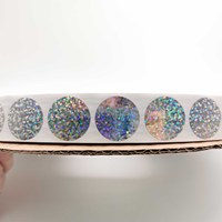 Autocollant à gratter hologramme autocollant holographique étiquettes à paillettes bricolage faites vos propres jeux de billets de loterie
