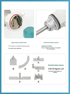 Controlador de nivel de material tipo rotatorio, medidor de resistencia, medidor de nivel de horquilla vibratoria, rotatorio a prueba de explosiones para alta temperatura - Product Image 1
