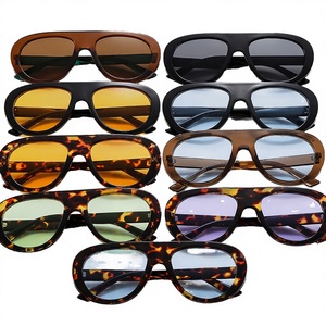 Nouvelles lunettes de soleil aviateur surdimensionnées unisexe, mode luxe, grande monture monobloc, dégradé rétro classique, protection UV400, légères - Product Image 3