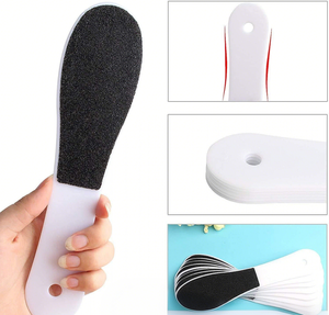 Beliebter Fußschleifer in Weiß, Doppelseitig Einweg-Kunststoff-Fußfeile mit Anpassbarem Logo für Spa-Anwendungen - Product Image 4