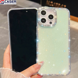 Capa de Celular IMD Antichoque com <span class=keywords><strong>Glitter</strong></span> Transparente e Strass para Lente, Compatível com iPhone 13-17 Series, iPhone 17 Star e <span class=keywords><strong>Samsung</strong></span> S25 Ultra - Product Image 5