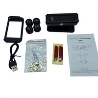 Tpms universel capteur solaire externe sans fil haute précision écran de pression des pneus Angle de vision réglable